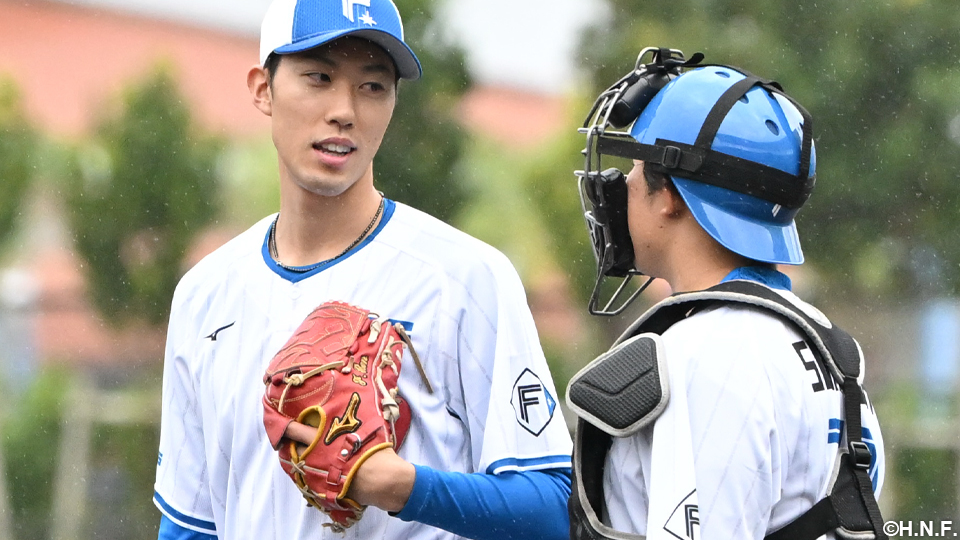福島投手と進藤選手