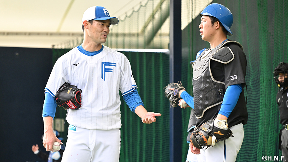 福谷投手と進藤選手