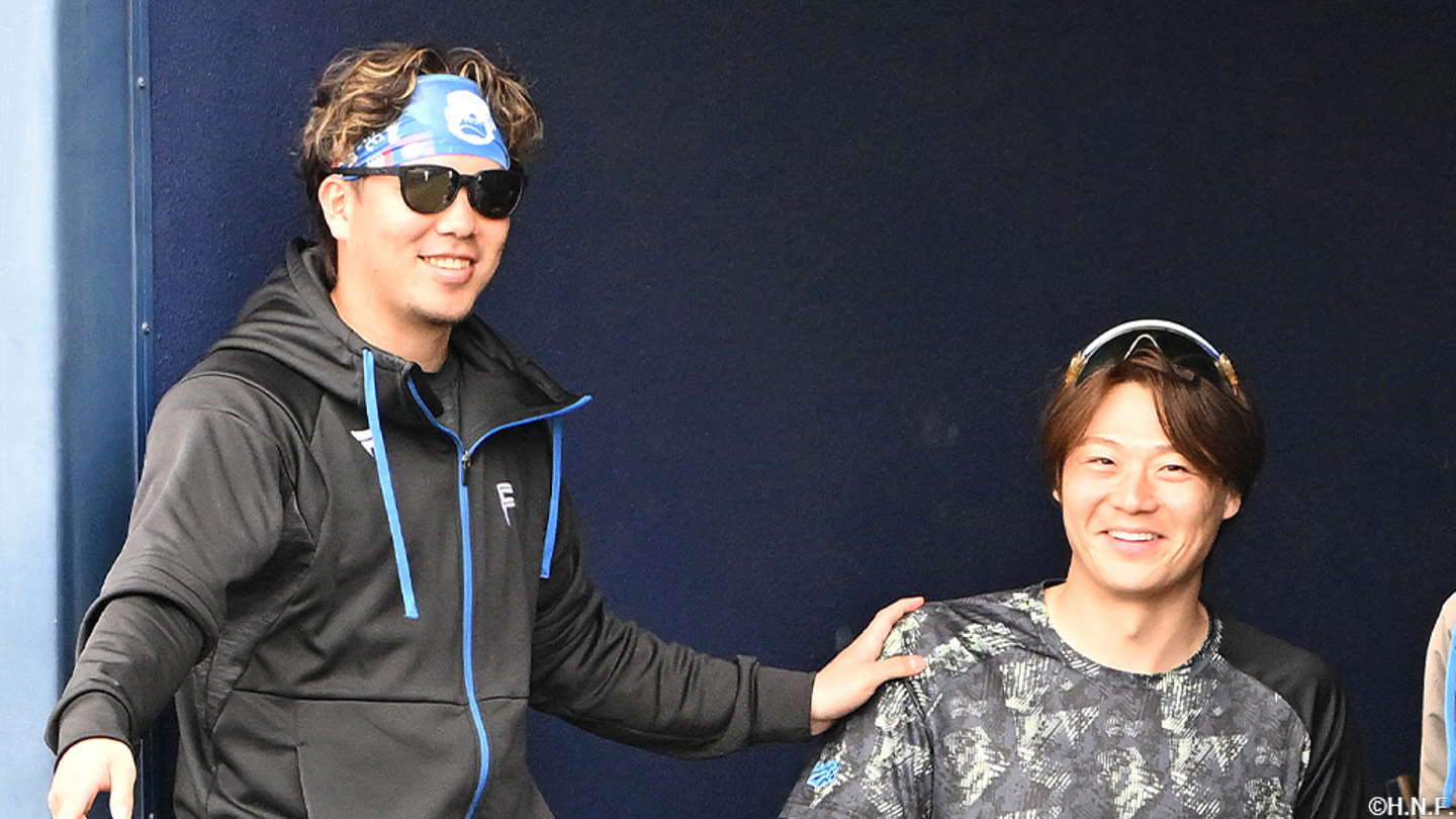 金村投手と山﨑福投手