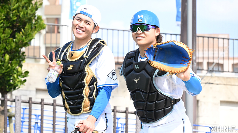 清水選手と田宮選手