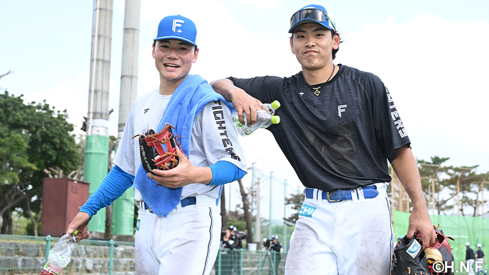 清宮選手と野村選手