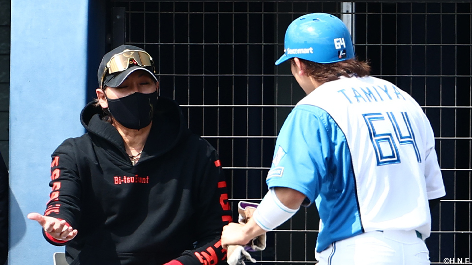 新庄監督と田宮選手