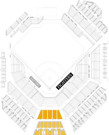 バックネット裏 MAIN LEVEL/STAR LEVEL