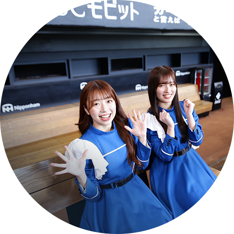 ファイターズガールとスタジアムツアー