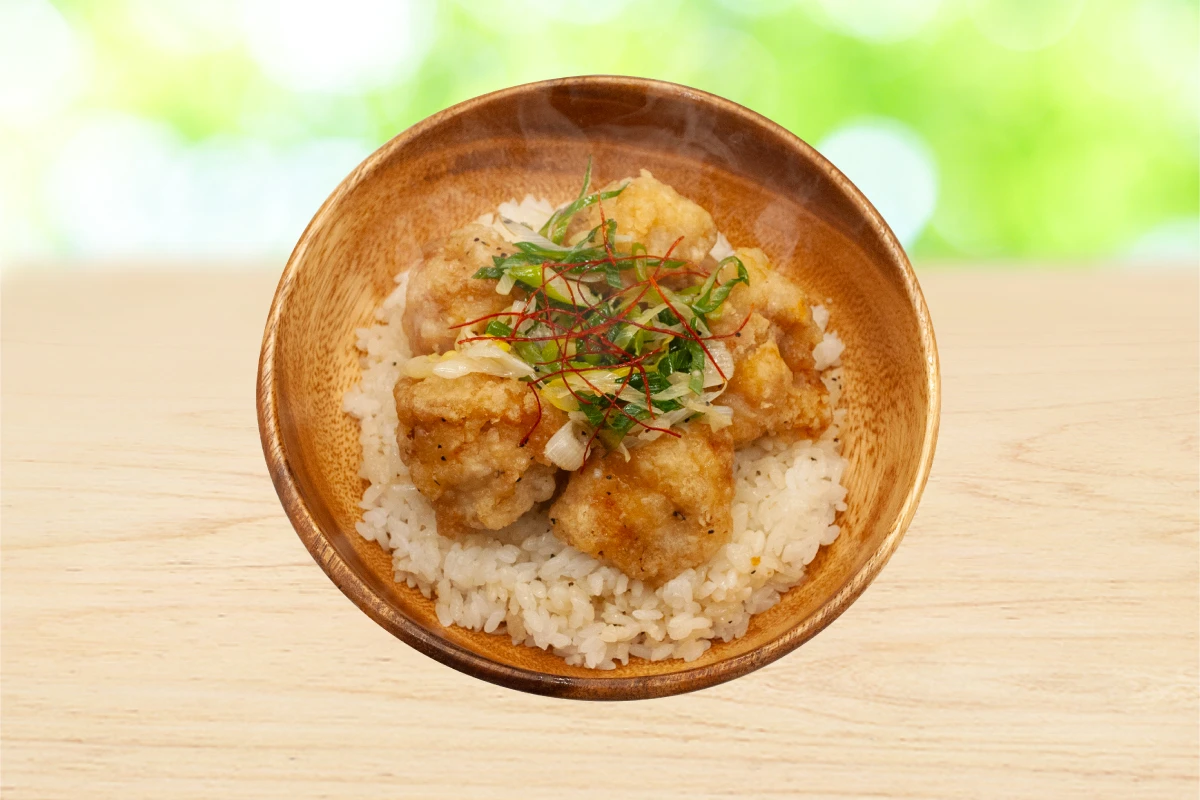 ネギ塩唐揚げ丼