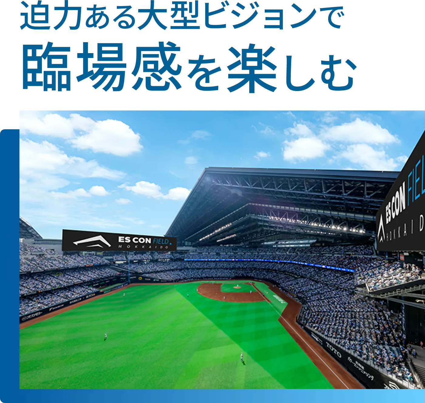 エスコンフィールド内の施設を楽しむ画像