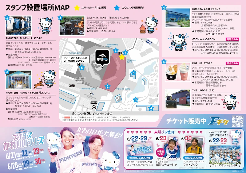 Fビレッジ×ハローキティ スタンプラリー