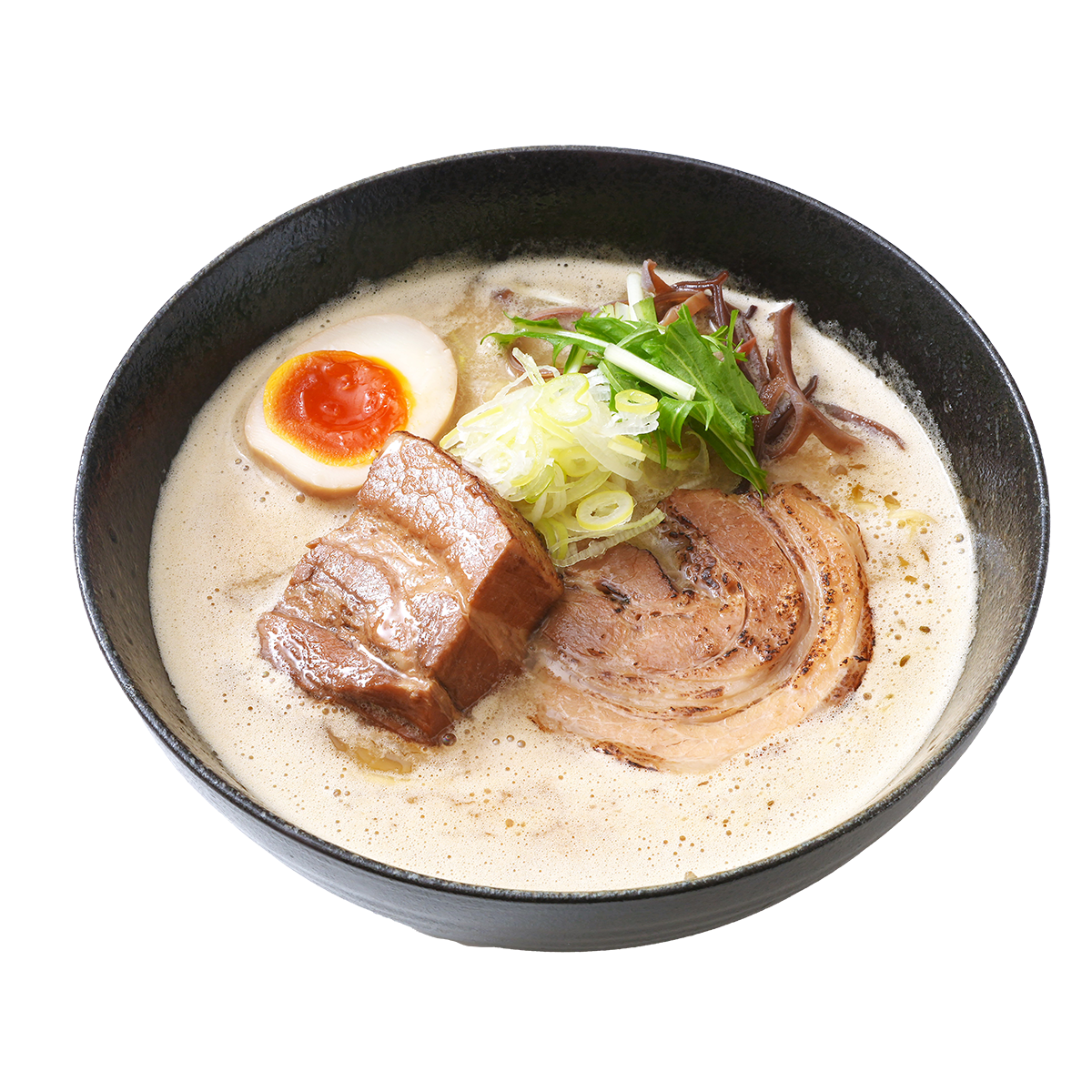 なにわの金の濃厚豚骨醤油～炙り焼豚・炙り角煮のせ～