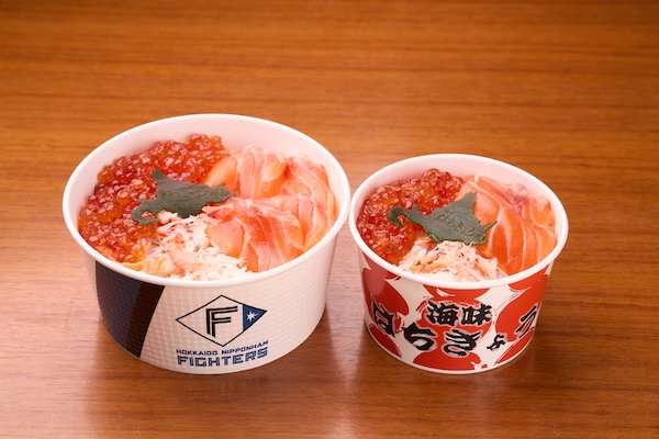 サーモンと蟹とますいくらのスリーランホームラン丼