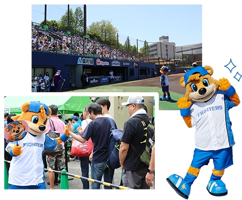 球場を盛り上げるC・B